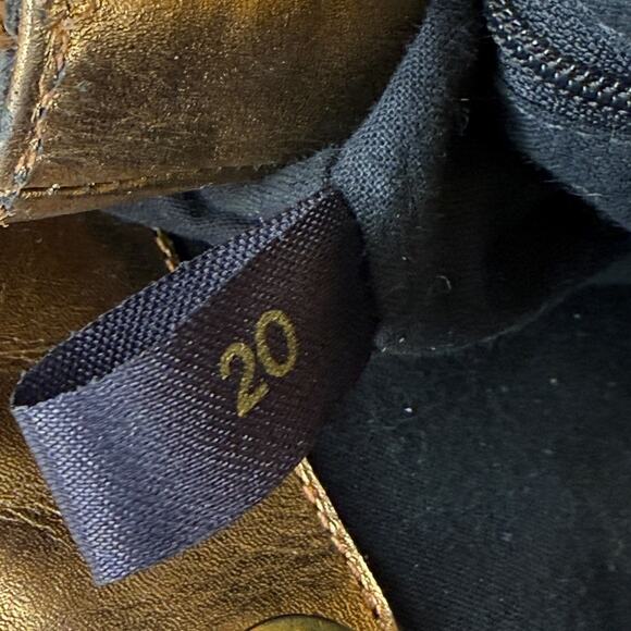 Vintage Nine West Bucket Purse Metallic Leather Woven Purse Made in Brazil - Picture 6 of 10